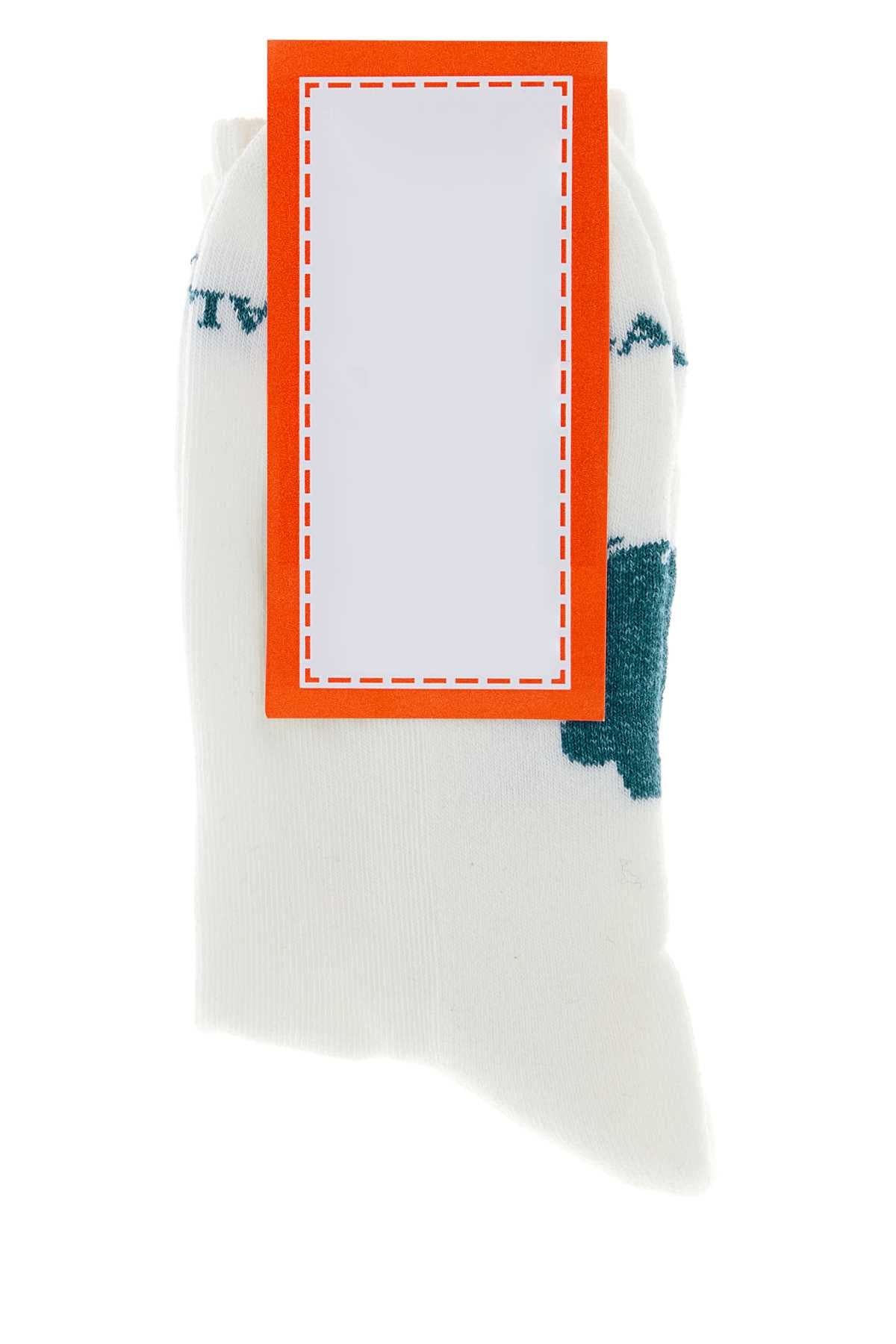 Gallo Mezza Socks — White, view 2
