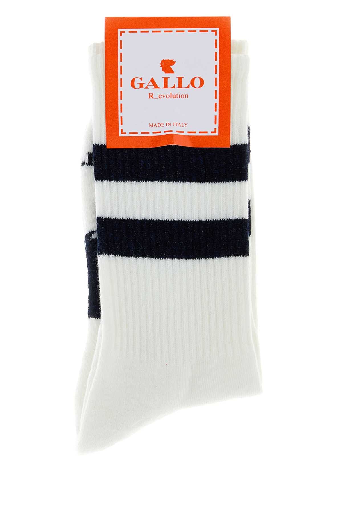 Gallo Mezza Socks — White by Gallo