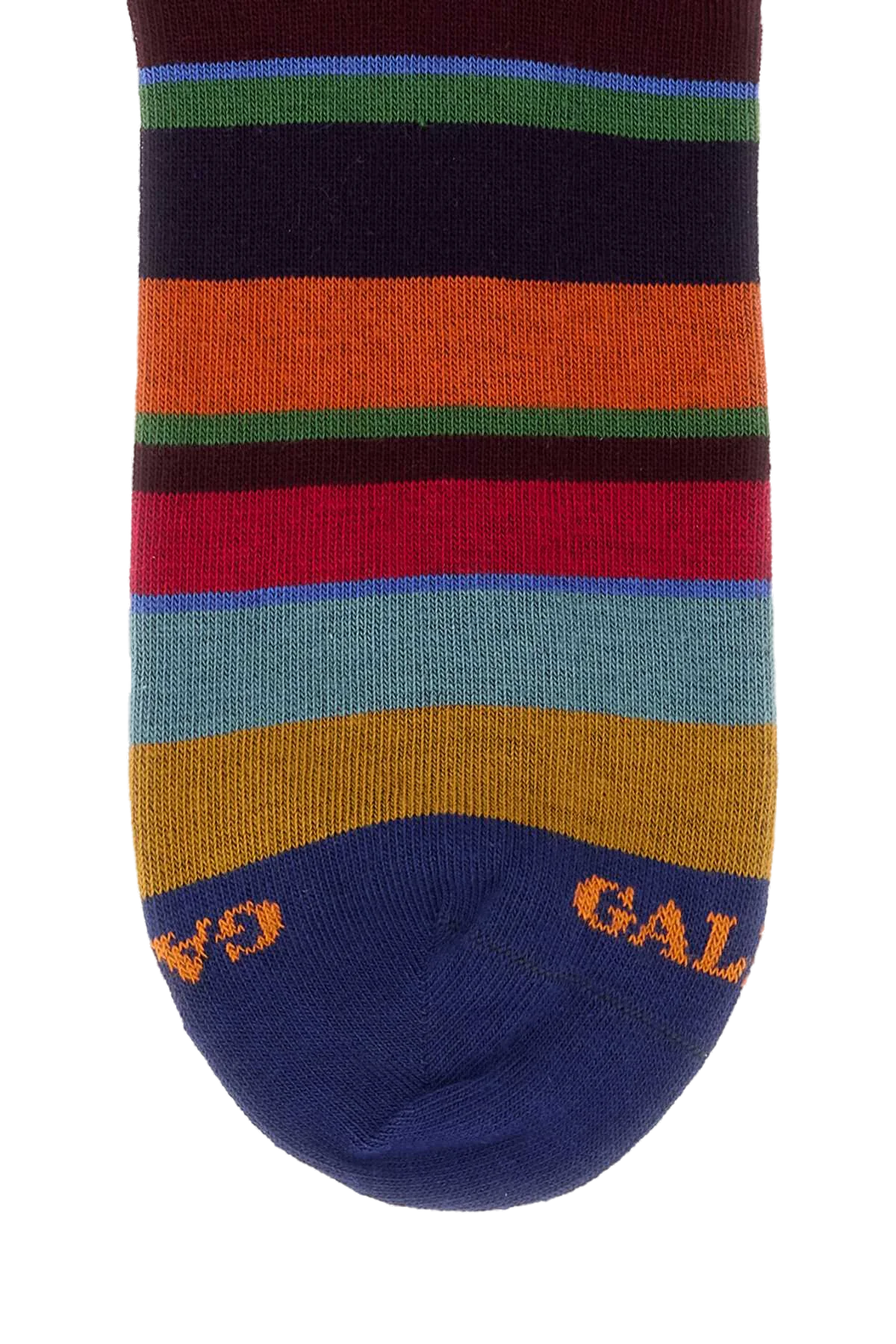 Gallo Striped Stretch Cotton Blend Socks — Multicolor, view 2