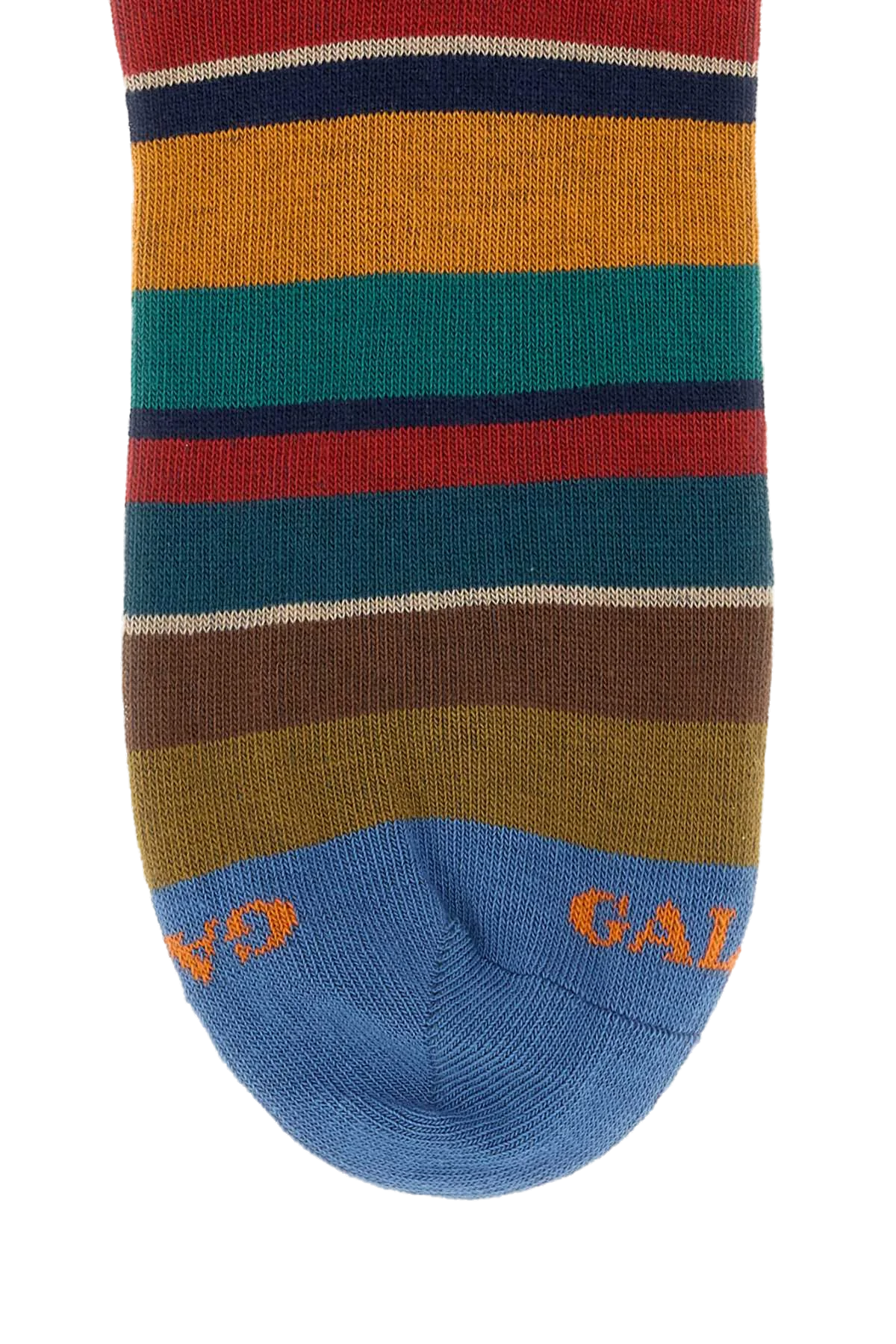 Gallo Striped Cotton Blend Socks — Multicolor, view 2