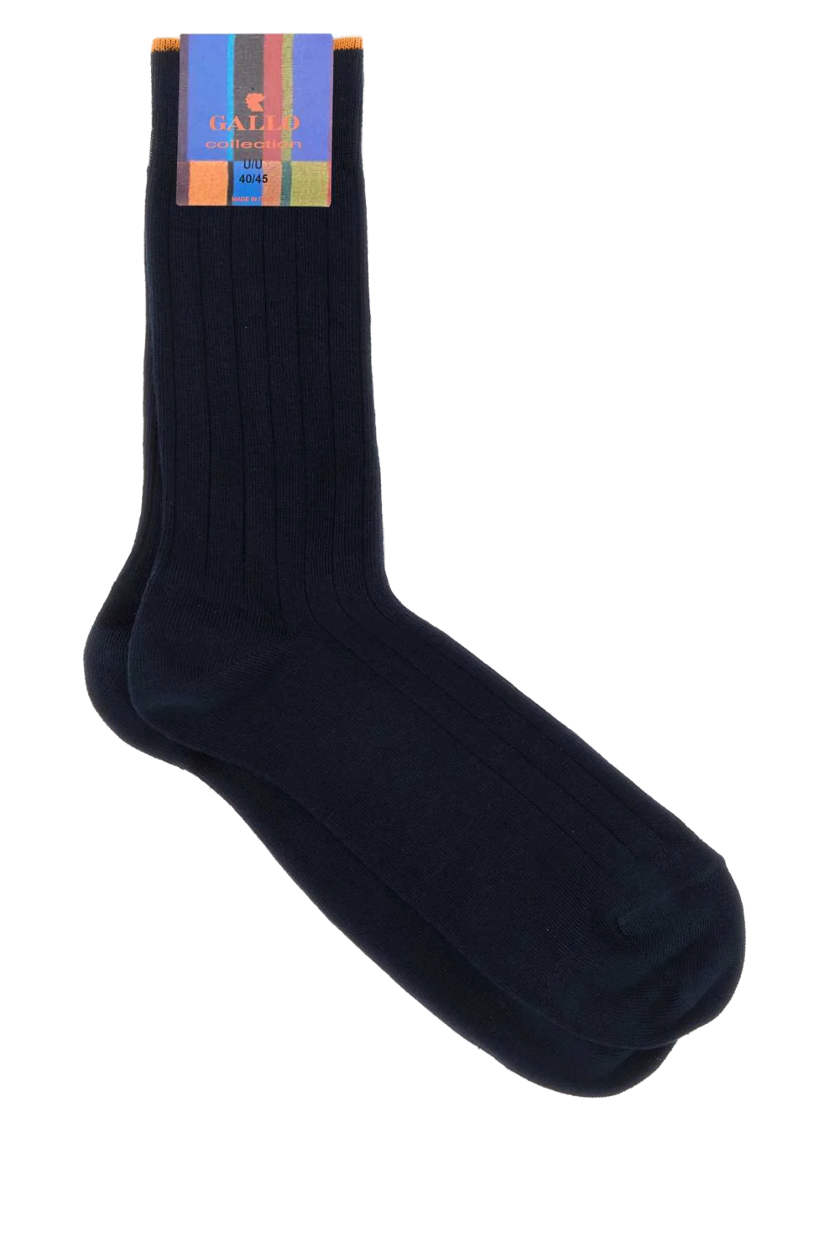 Gallo Stretch Cotton Blend Socks — Navy by Gallo