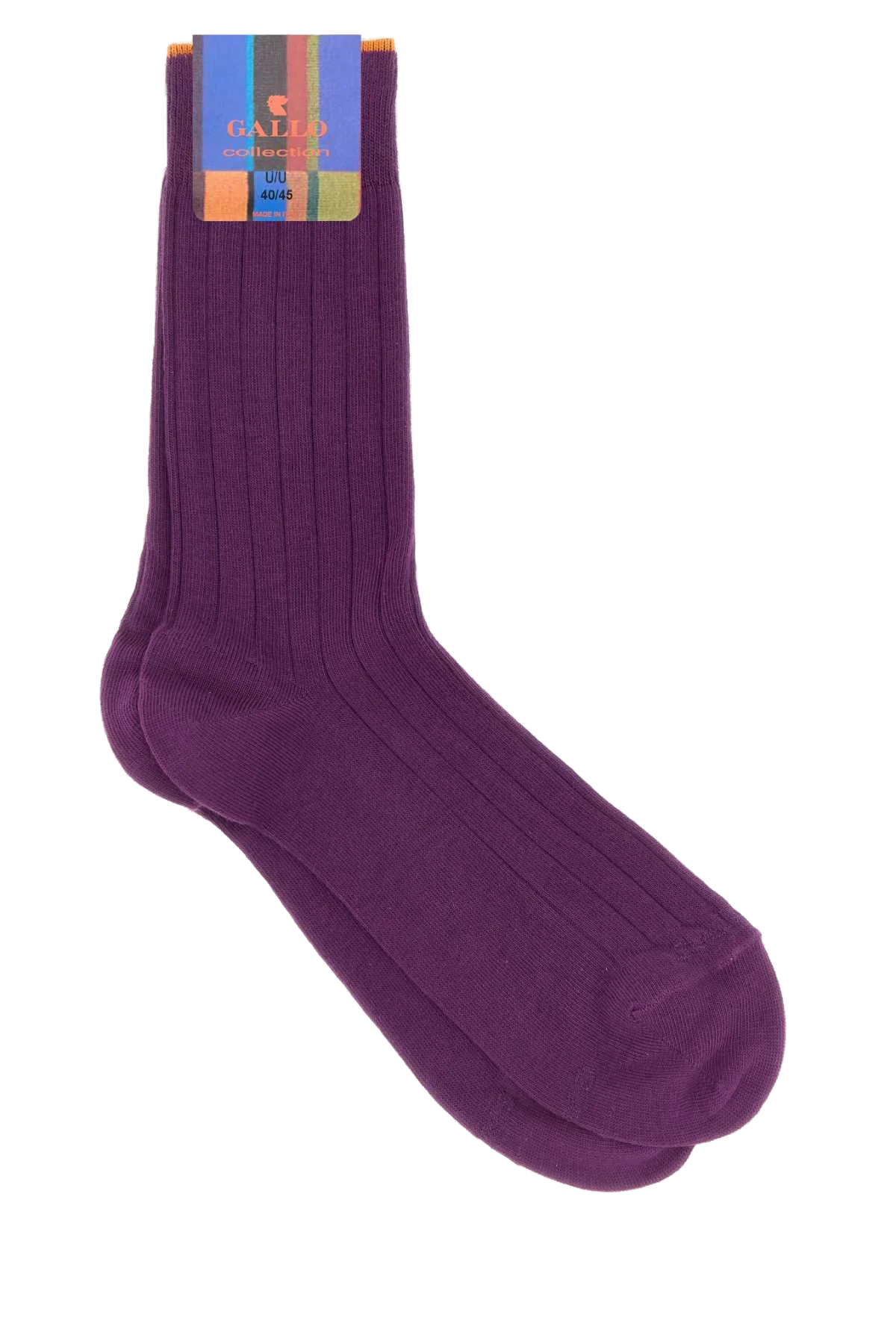 Gallo Stretch Cotton Blend Socks — Purple by Gallo