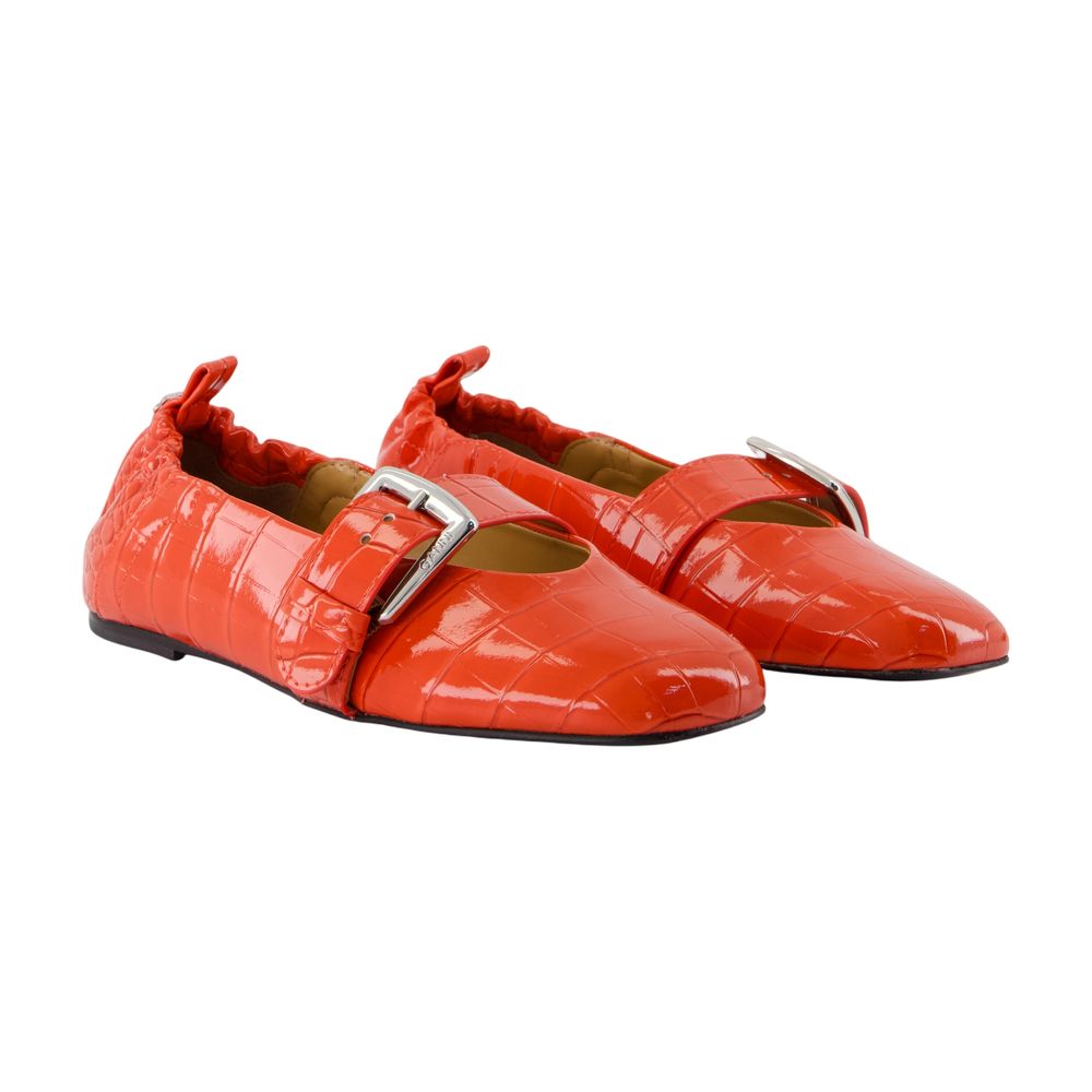 Ganni Butterfly Ballerina — Orange, view 2