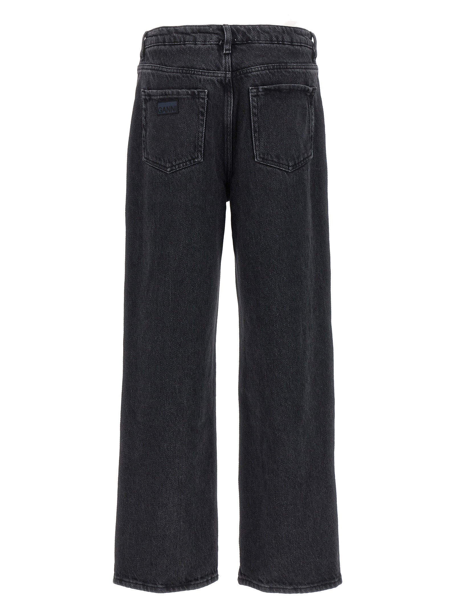Ganni Izey Jeans — Black, view 2