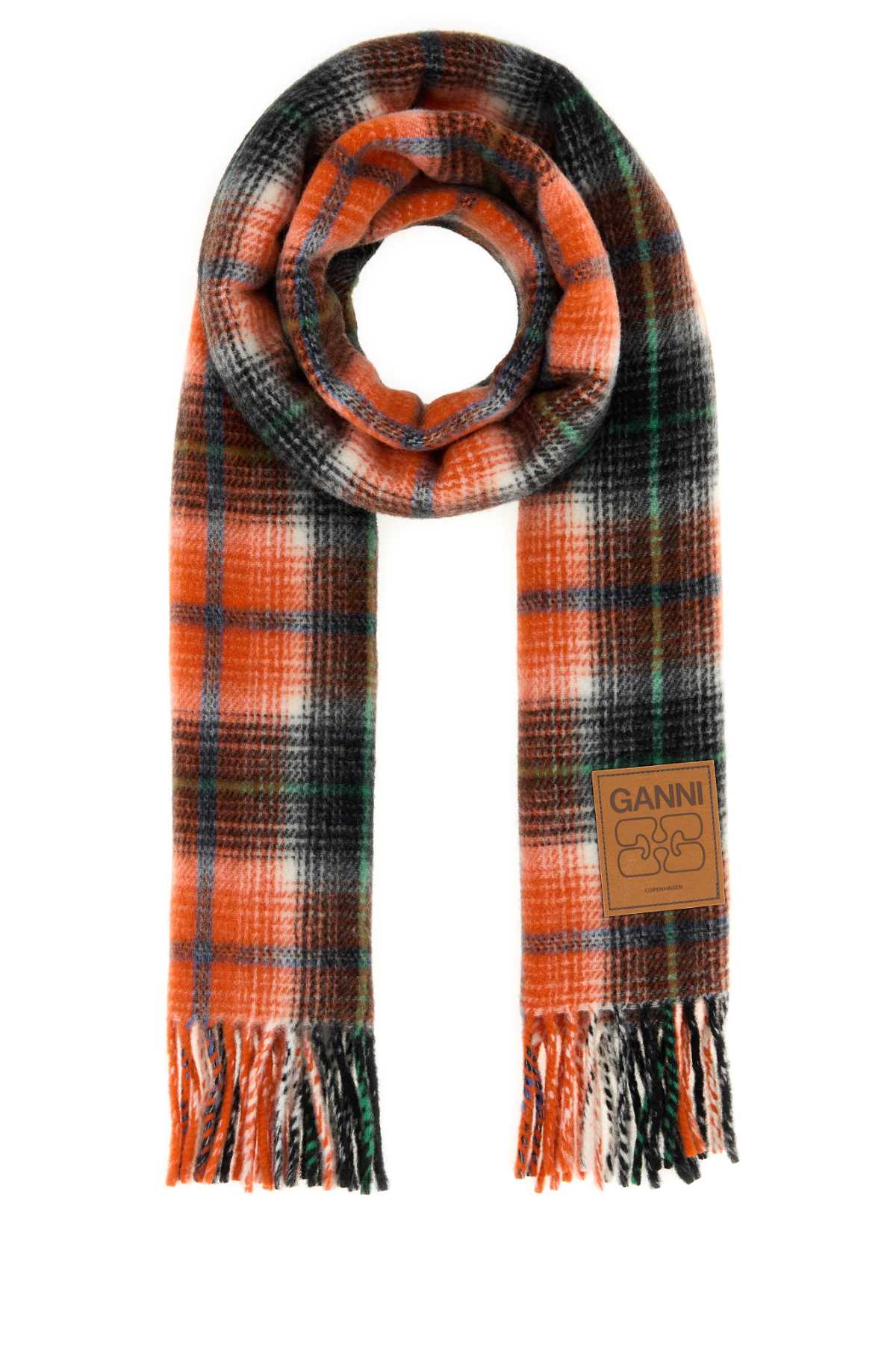 Ganni Compact Scarf — Orange by Ganni