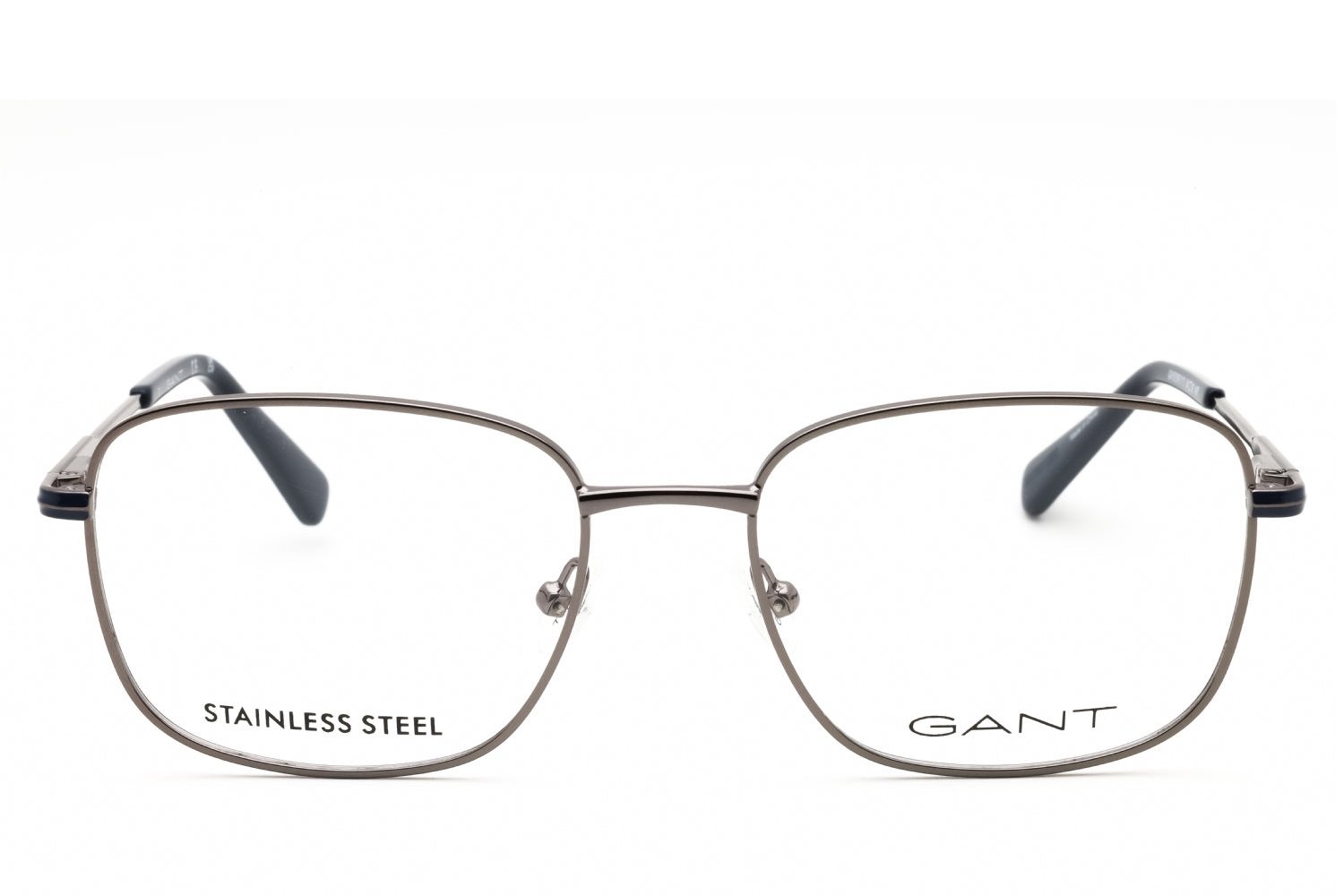 Gant GA50069 Rectangular Metal Frame Eyeglasses — Silver, view 2