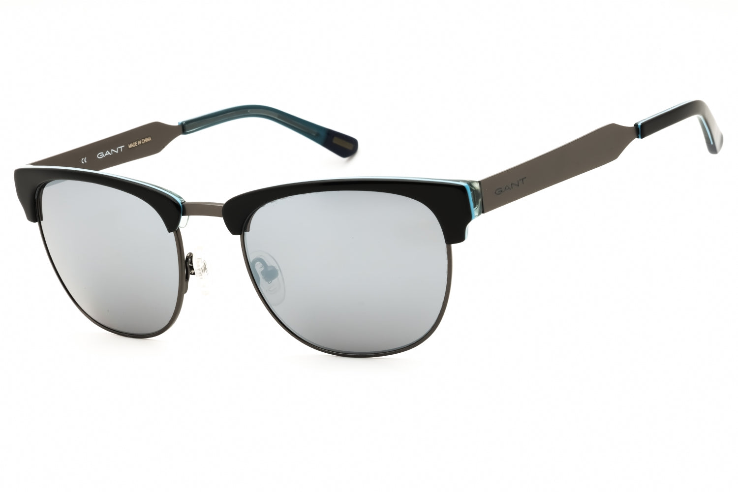 Gant GA7047 Metal Clubmaster Sunglasses — Brown by Gant