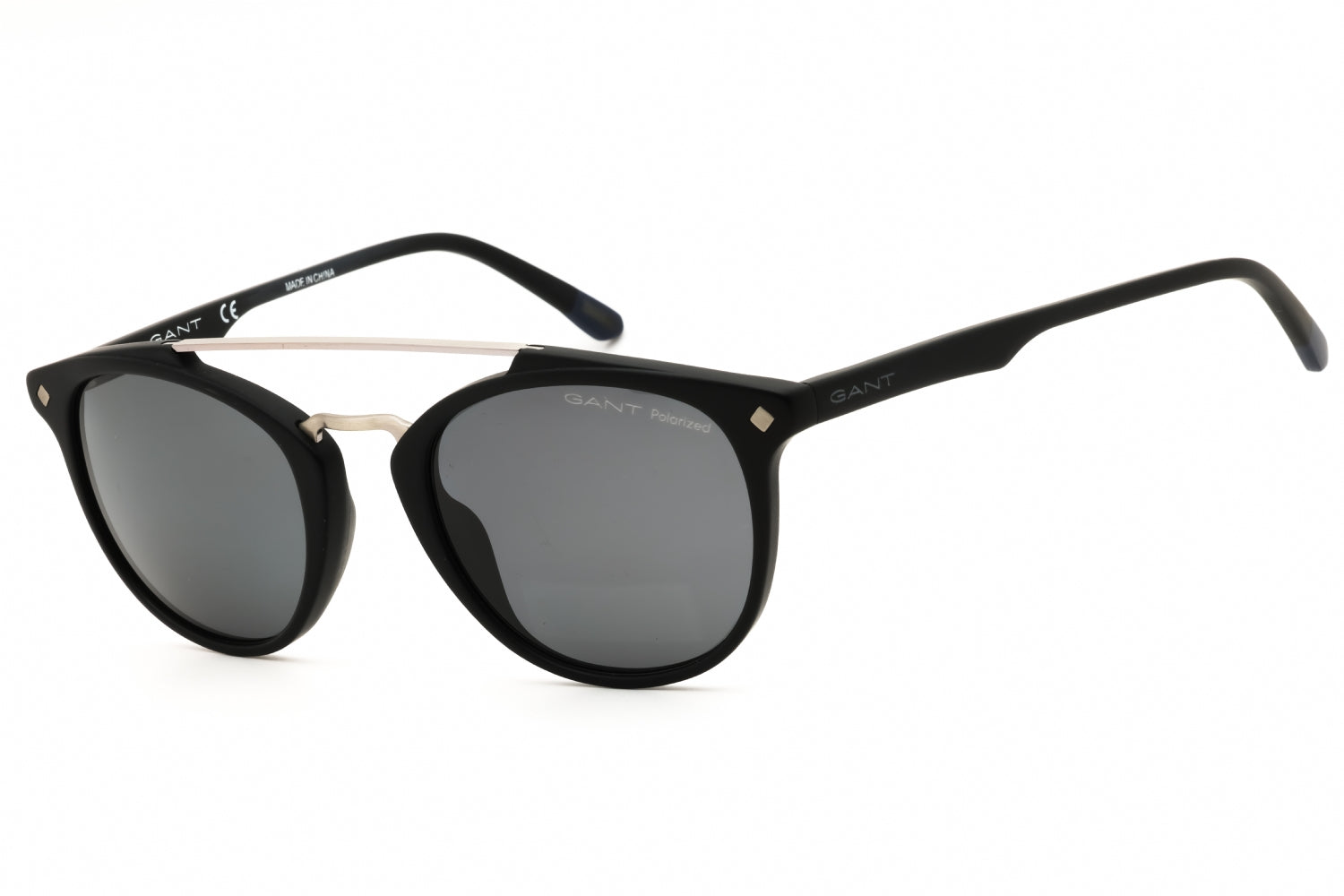 Gant GA7087 Polarized Aviator Sunglasses — Black by Gant