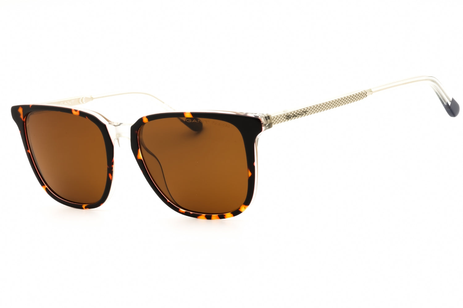 Gant GA7101 Tortoiseshell Rectangular Sunglasses — Brown by Gant