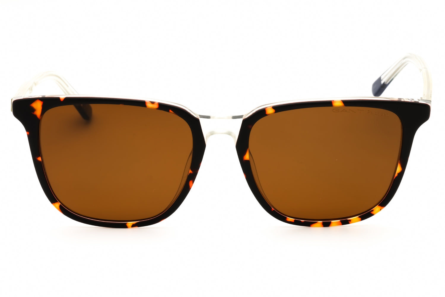 Gant GA7101 Tortoiseshell Rectangular Sunglasses — Brown, view 2