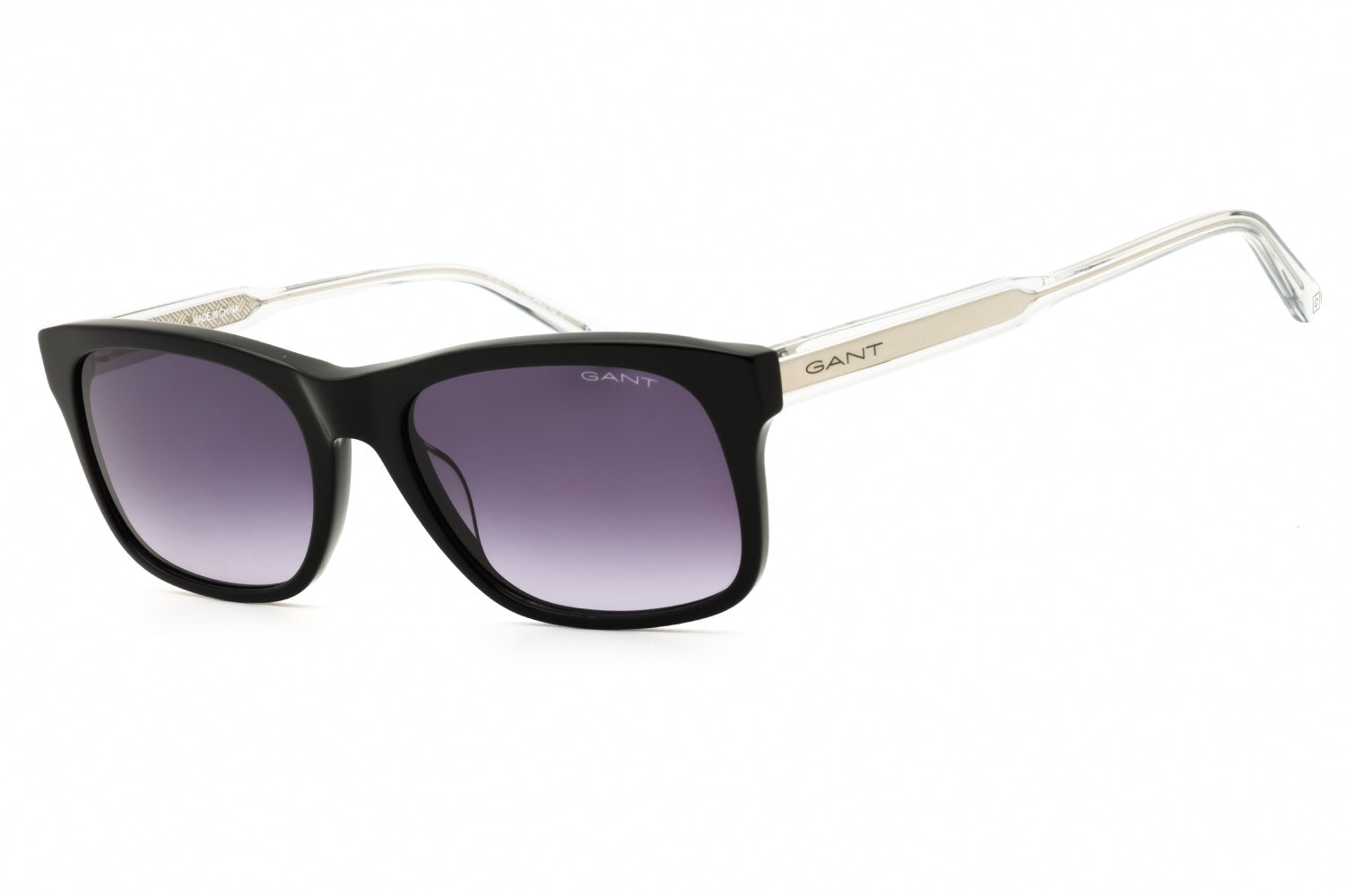 Gant GA7195 Rectangular Acetate Sunglasses — Black by Gant