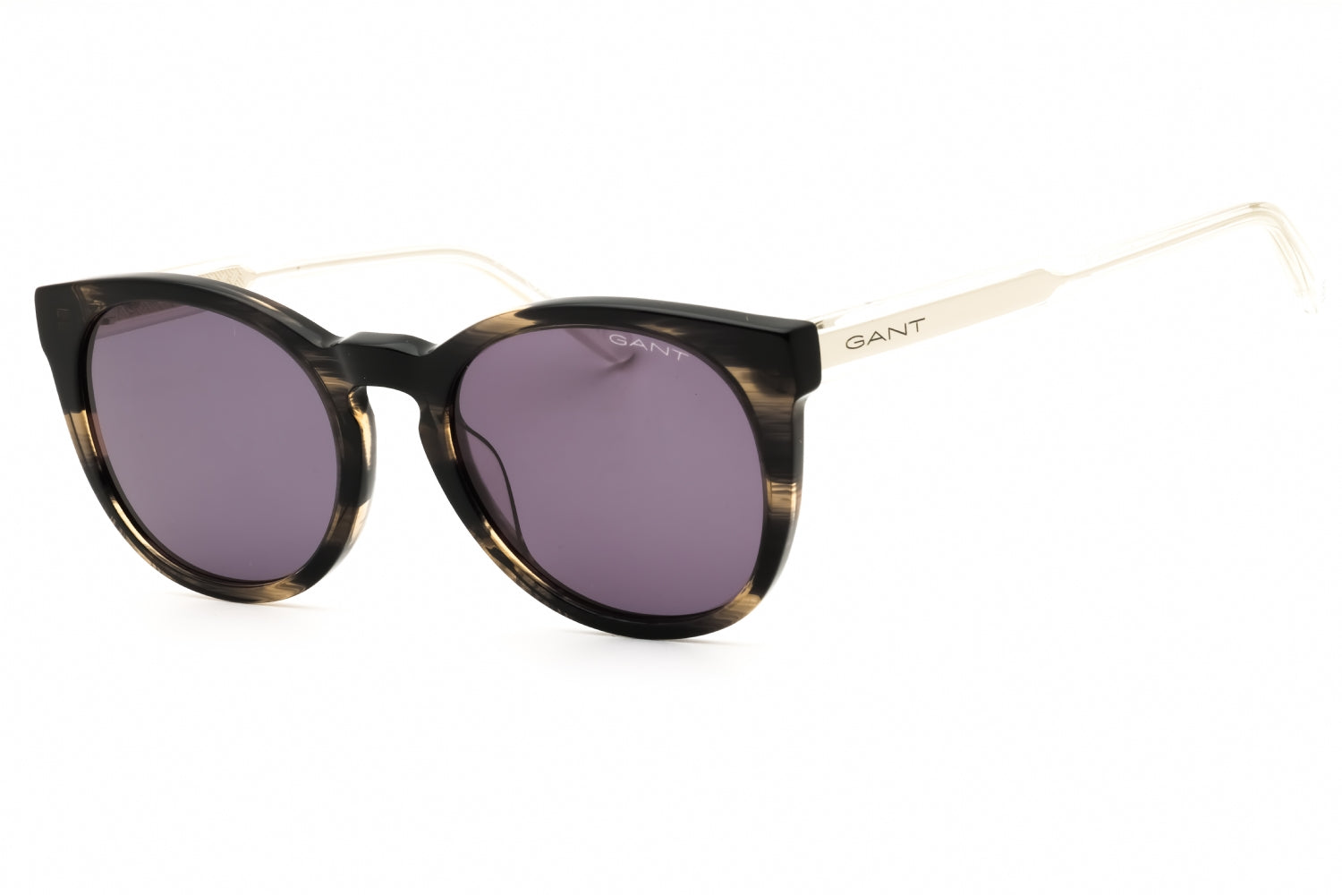 Gant GA7196 Tortoiseshell Round-Frame Sunglasses — Tortoiseshell by Gant