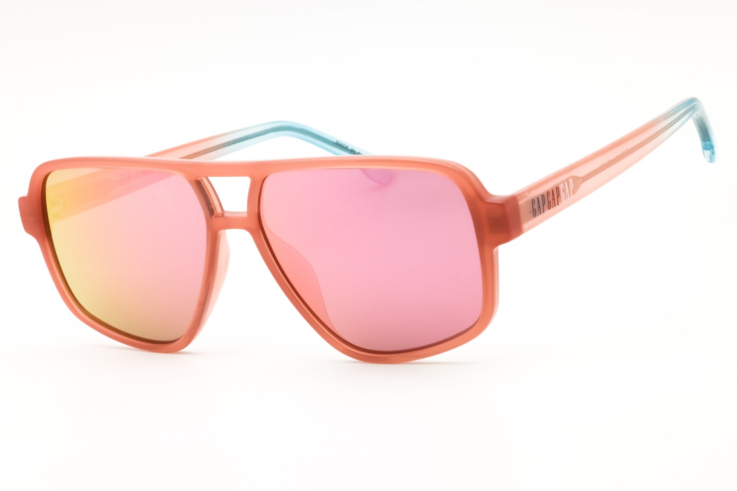 Gap SGP202 Rectangular Acetate Sunglasses — Coral by Gap