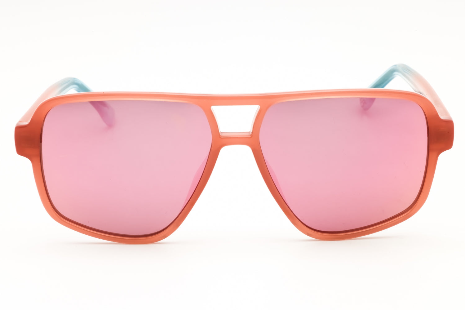 Gap SGP202 Rectangular Acetate Sunglasses — Coral, view 2