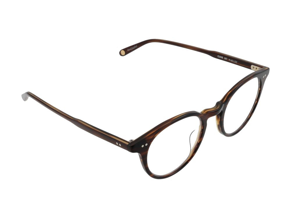 Garrett Leight Clune Eyeglasses — Brandy Tortoise, view 4
