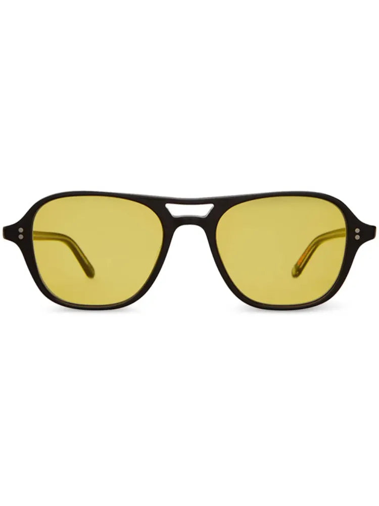 Garrett Leight DOCSUNBIOBKSFDES Sunglasses — Yellow by Garrett Leight