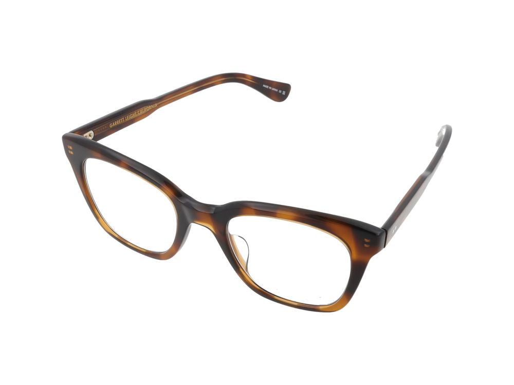 Garrett Leight El Acetate Frame Eyeglasses — Tortoiseshell Brown, view 2