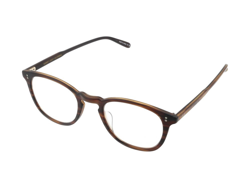 Garrett Leight Kinney Eyeglasses — Brandy Tortoise, view 2