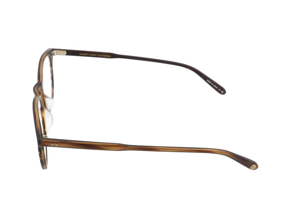 Garrett Leight Kinney Eyeglasses — Brandy Tortoise, view 3