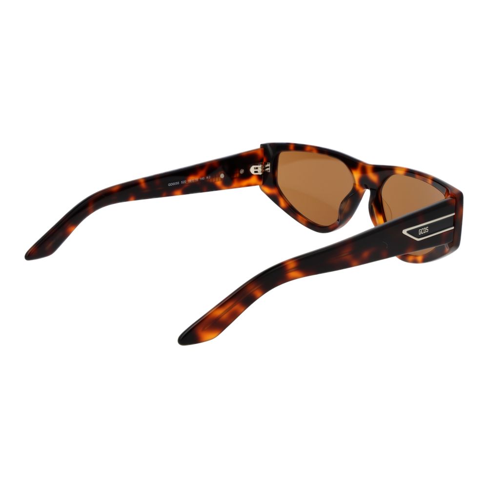 GCDS GC-1066171 Tortoiseshell Plastic Sunglasses — Brown, view 3