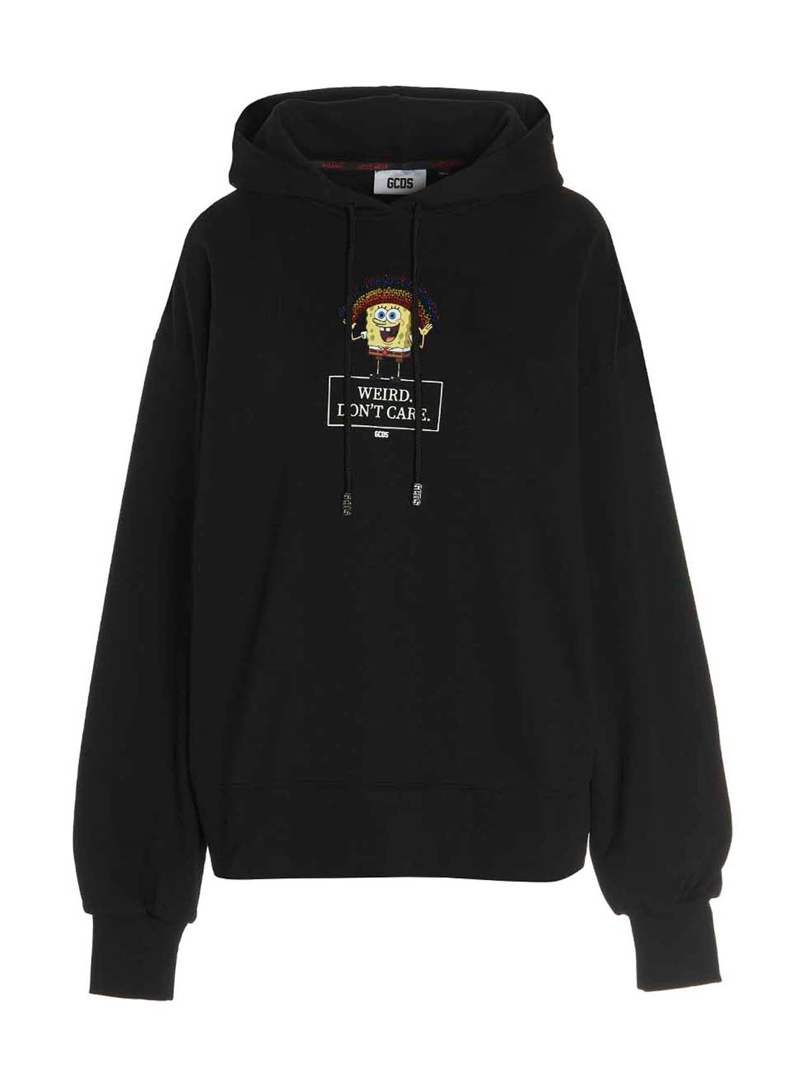 Gcds Sequin-Embellished Logo Hoodie — Black by GCDS