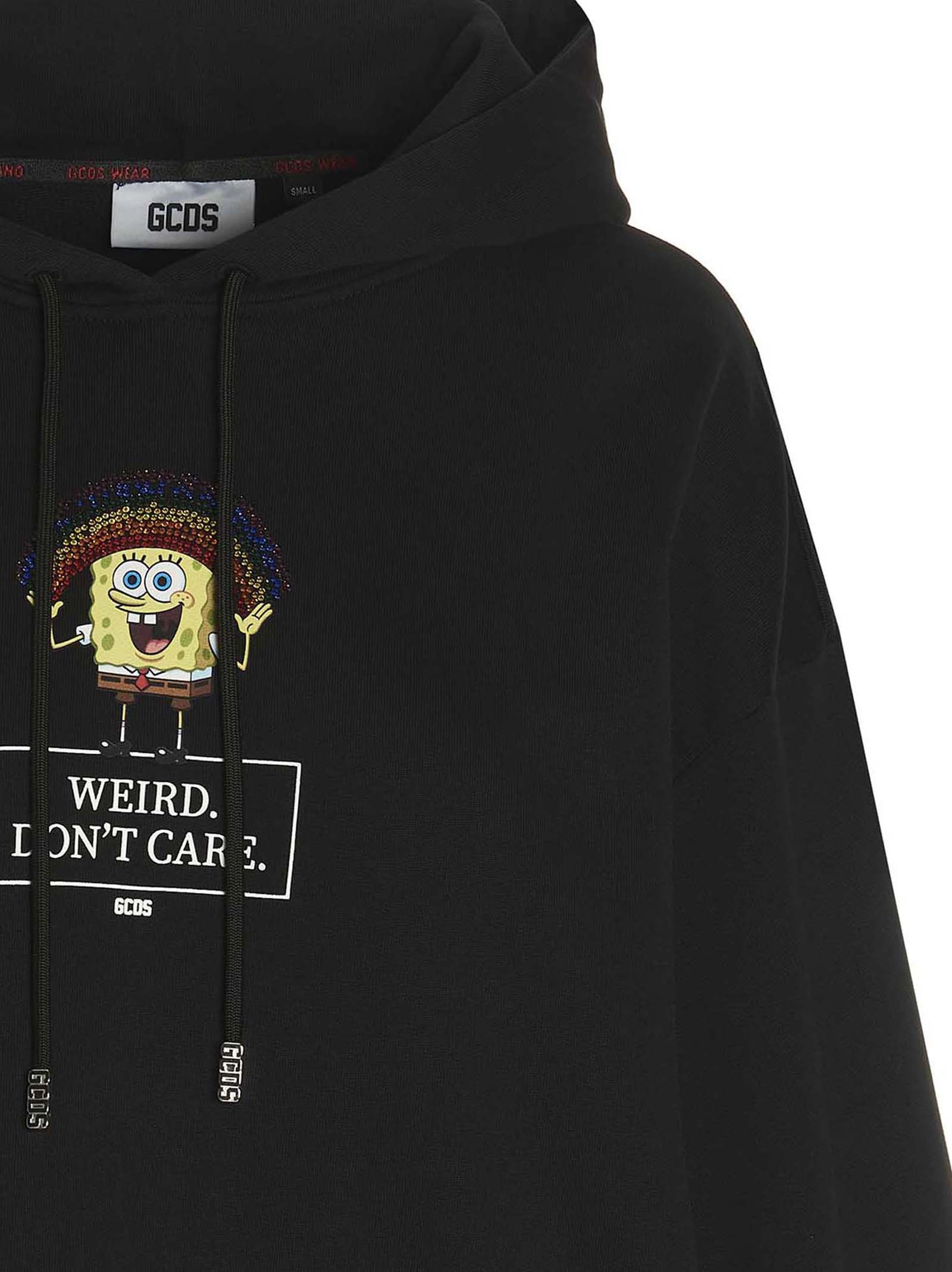 Gcds Sequin-Embellished Logo Hoodie — Black, view 3