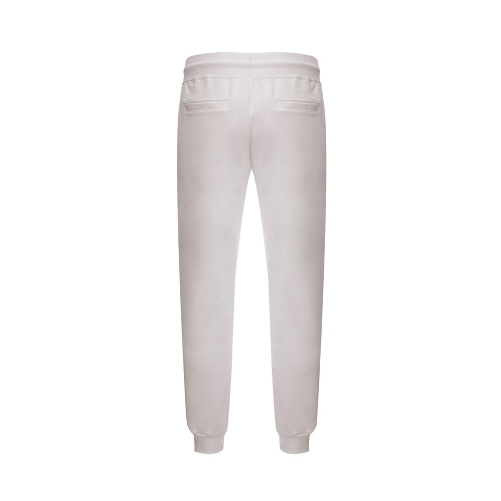 GCDS Logo-Striped Cotton Joggers — White, view 2