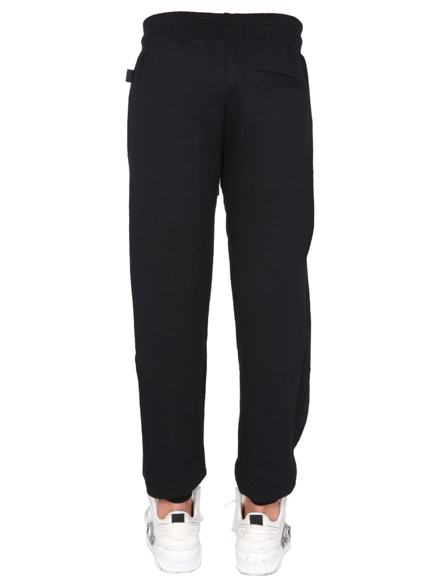 GCDS Cute Tape Logo Band Jogging Pants — Black, view 3