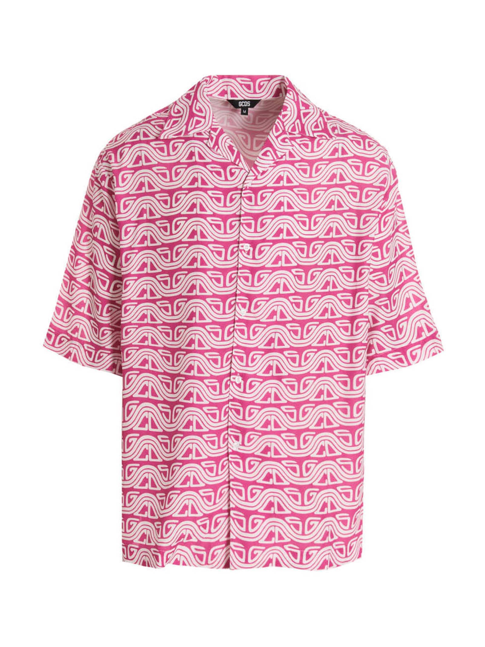Gcds Waved Logo Print Shirt — Pink by GCDS
