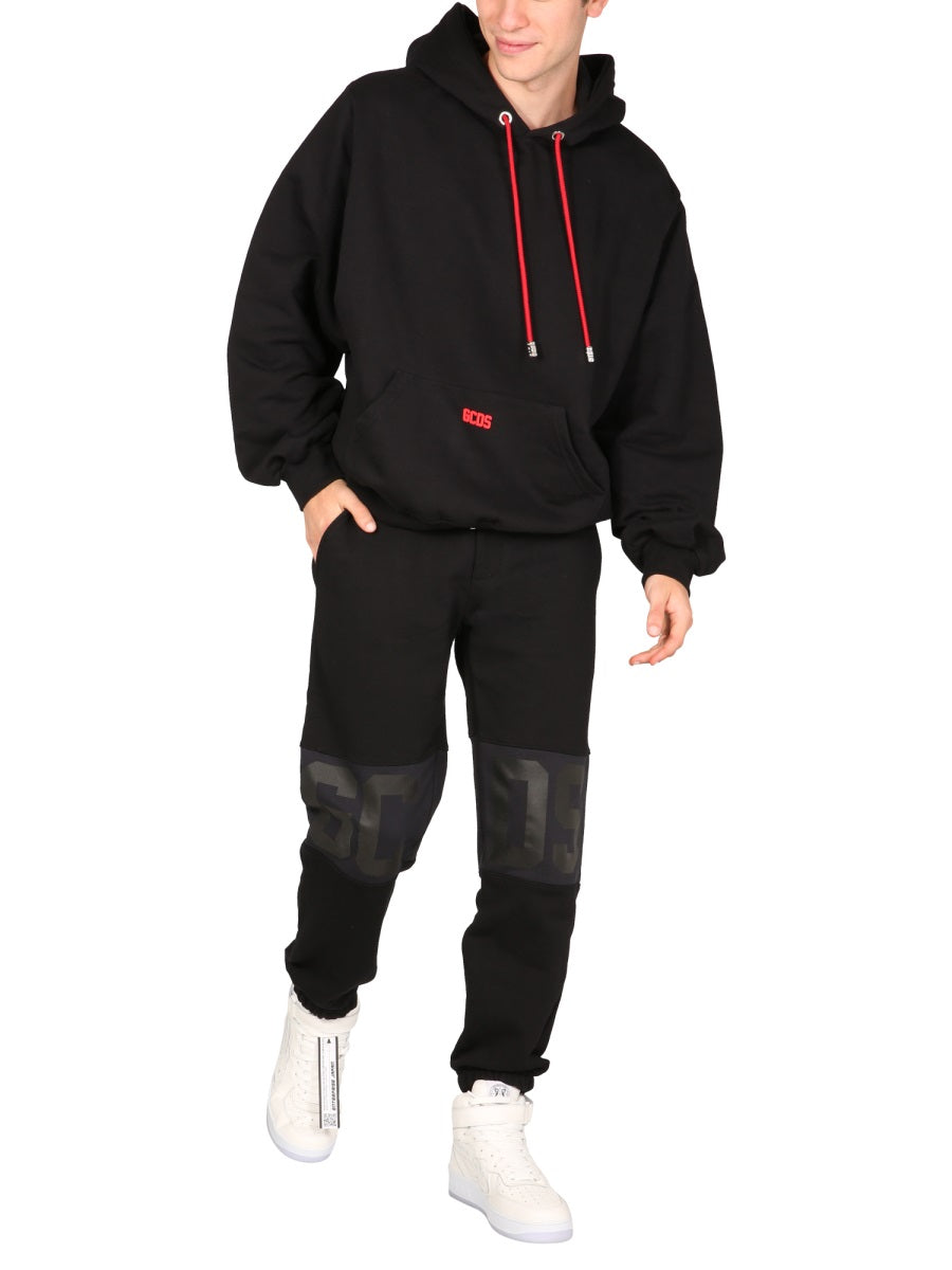 GCDS Rubber Logo Sweatshirt — Black by GCDS