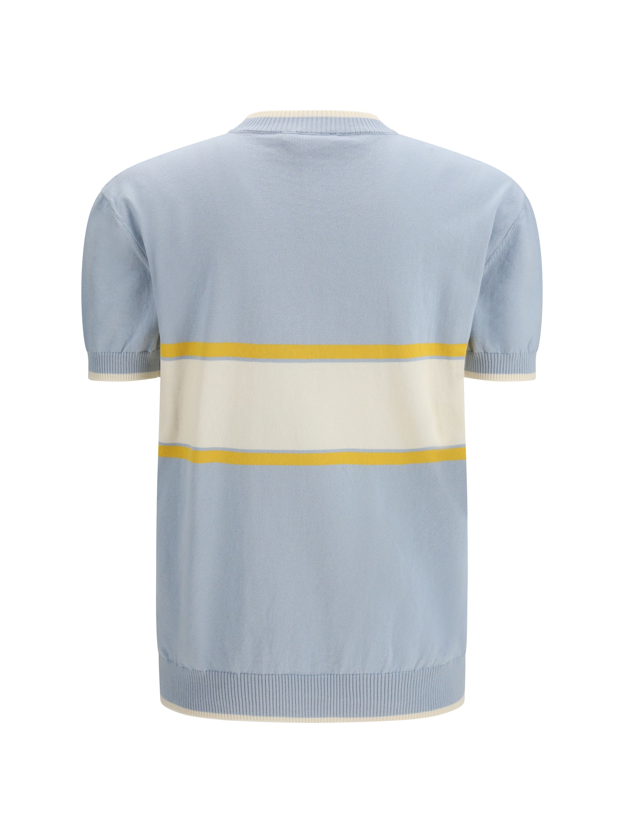 GCDS Logo Script Crewneck T-Shirt — Blue, view 2