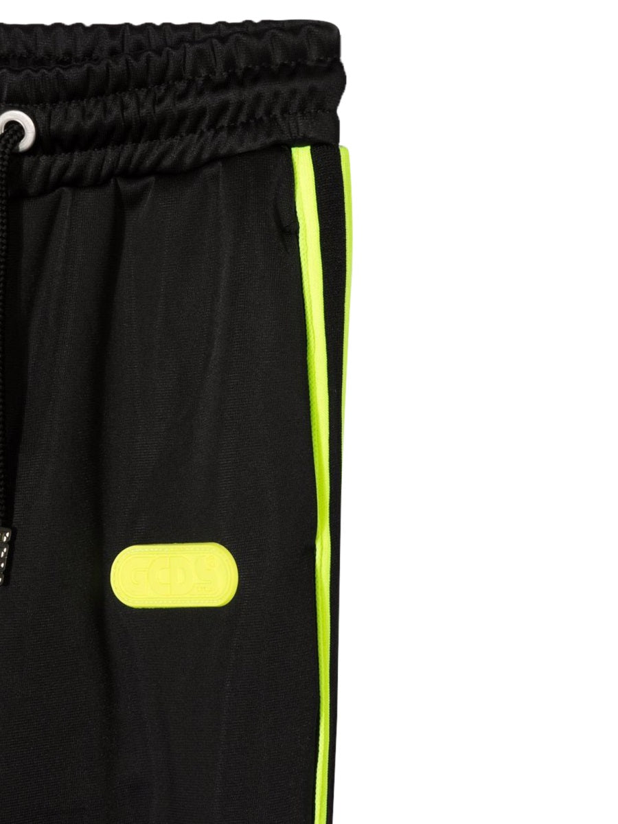 GCDS Tailored Polyester Trousers — Black, view 2