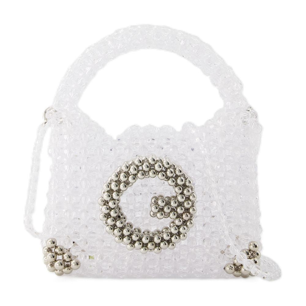 Germanier Beaded Top Handle Bag — White, view 2