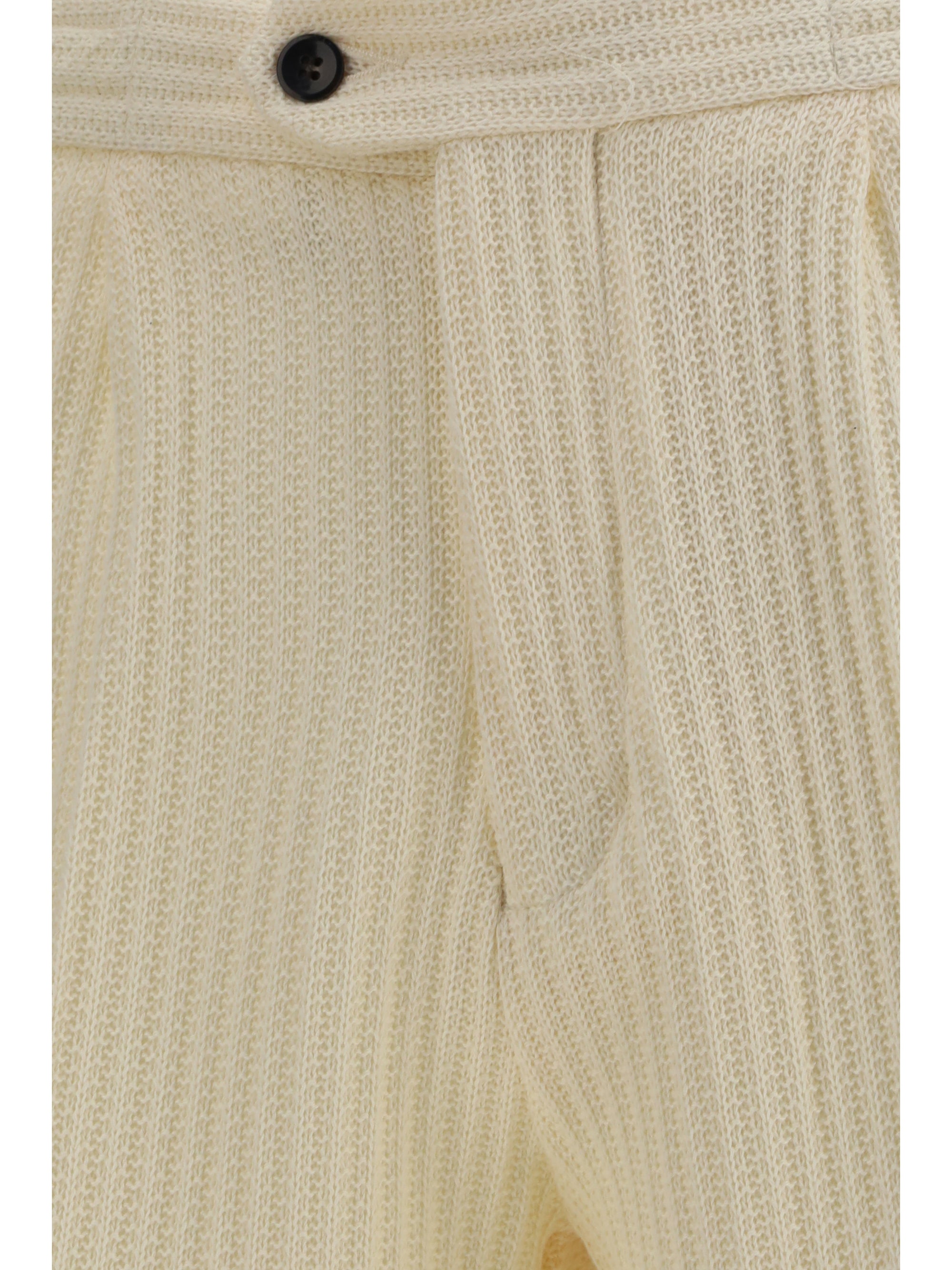 Germano Textured Cotton-Blend Bermuda Shorts — Beige, view 3