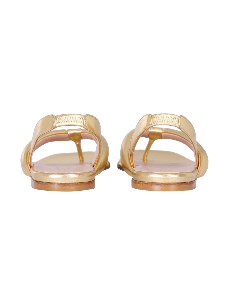 Gia Borghini Bora Sandals — Gold, view 2