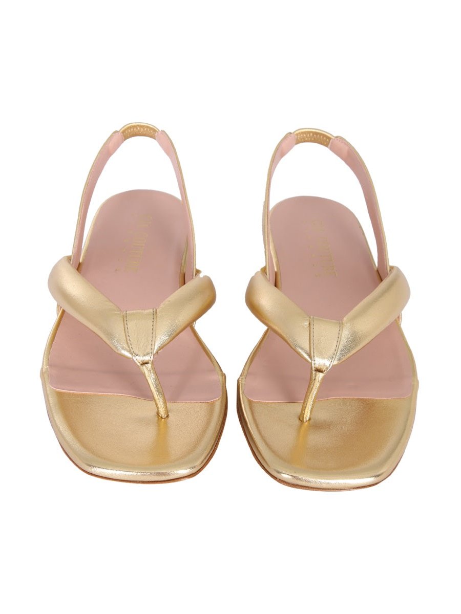 Gia Borghini Bora Sandals — Gold, view 3