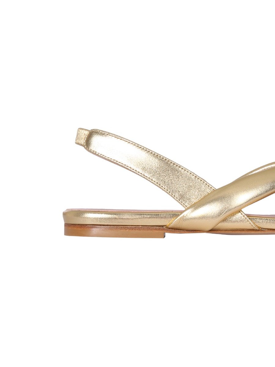 Gia Borghini Bora Sandals — Gold, view 4