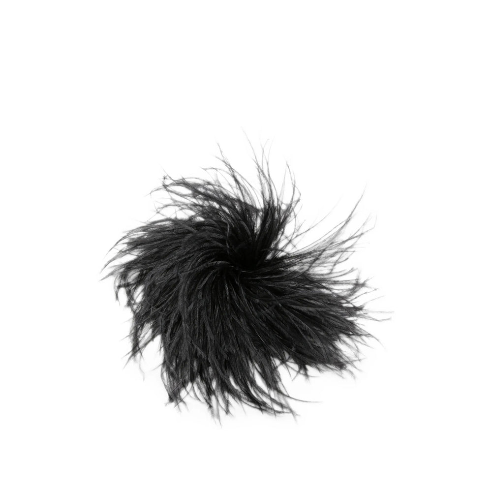 Gianluca Capannolo Ostrich Feather Brooch — Black by Gianluca Capannolo