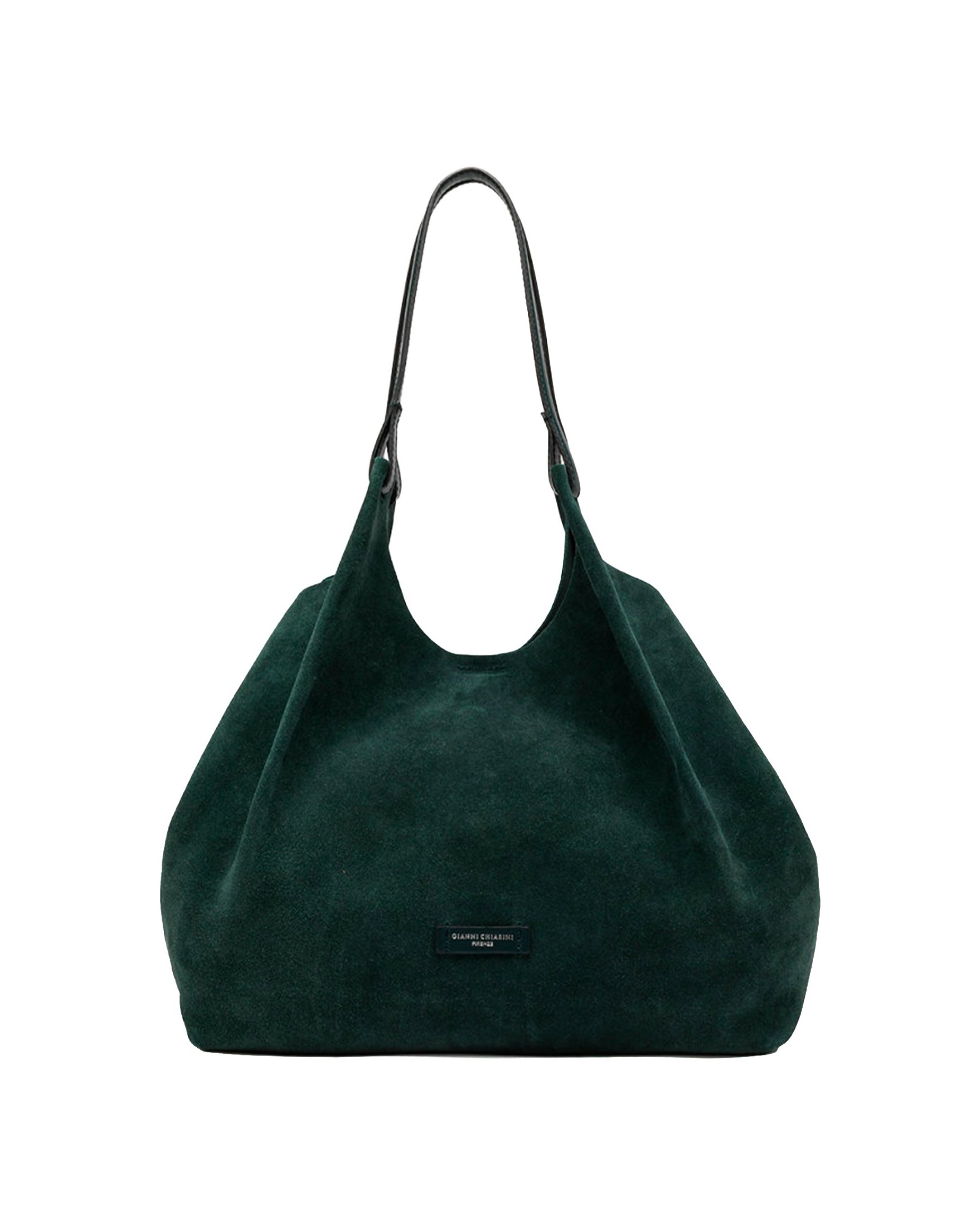 Gianni Chiarini Dua Suede Shoulder Bag — Green by Gianni Chiarini