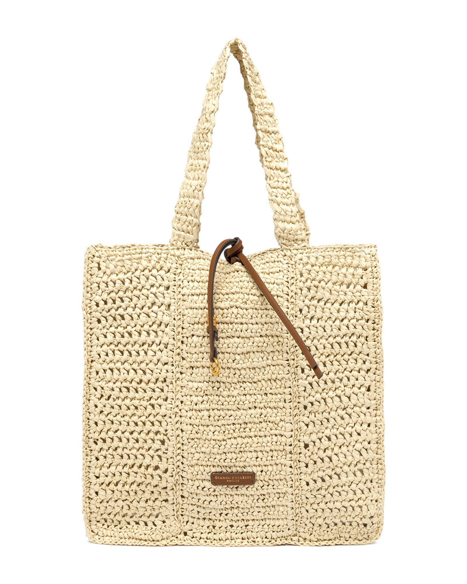 Gianni Chiarini Nefeli Shoulder Bag — Beige by Gianni Chiarini