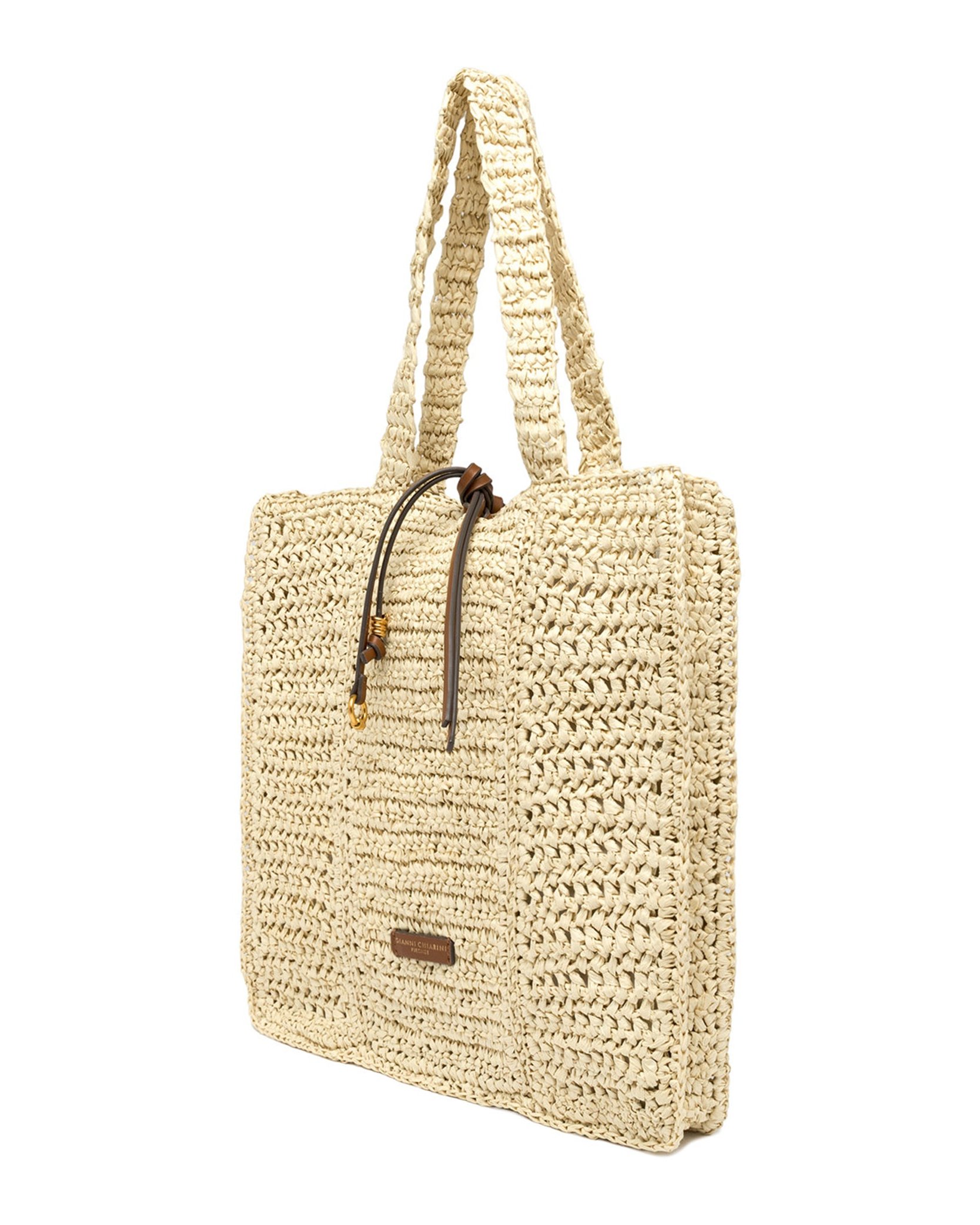 Gianni Chiarini Nefeli Shoulder Bag — Beige, view 2