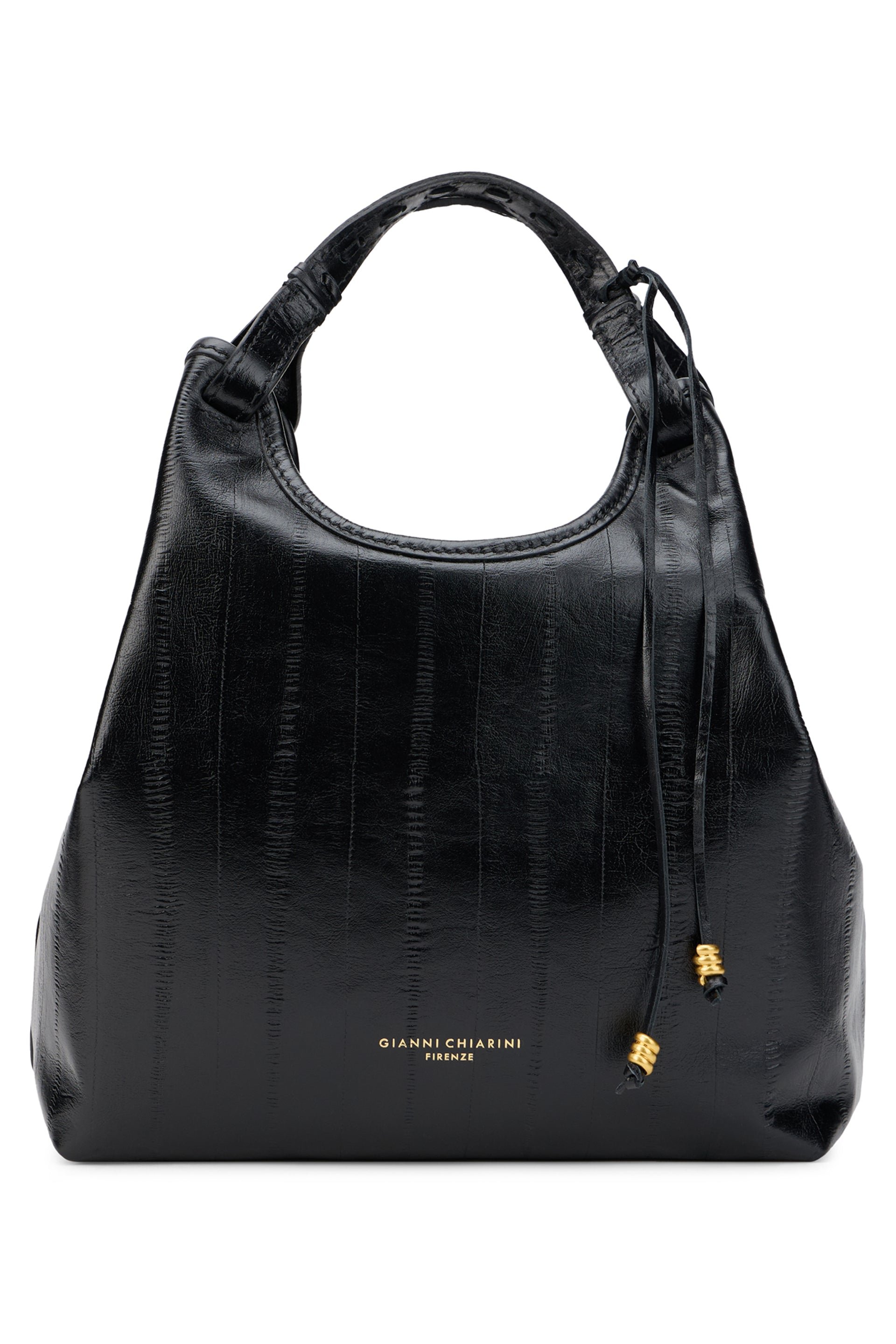 Gianni Chiarini Quilted Calfskin Shoulder Bag — Black by Gianni Chiarini
