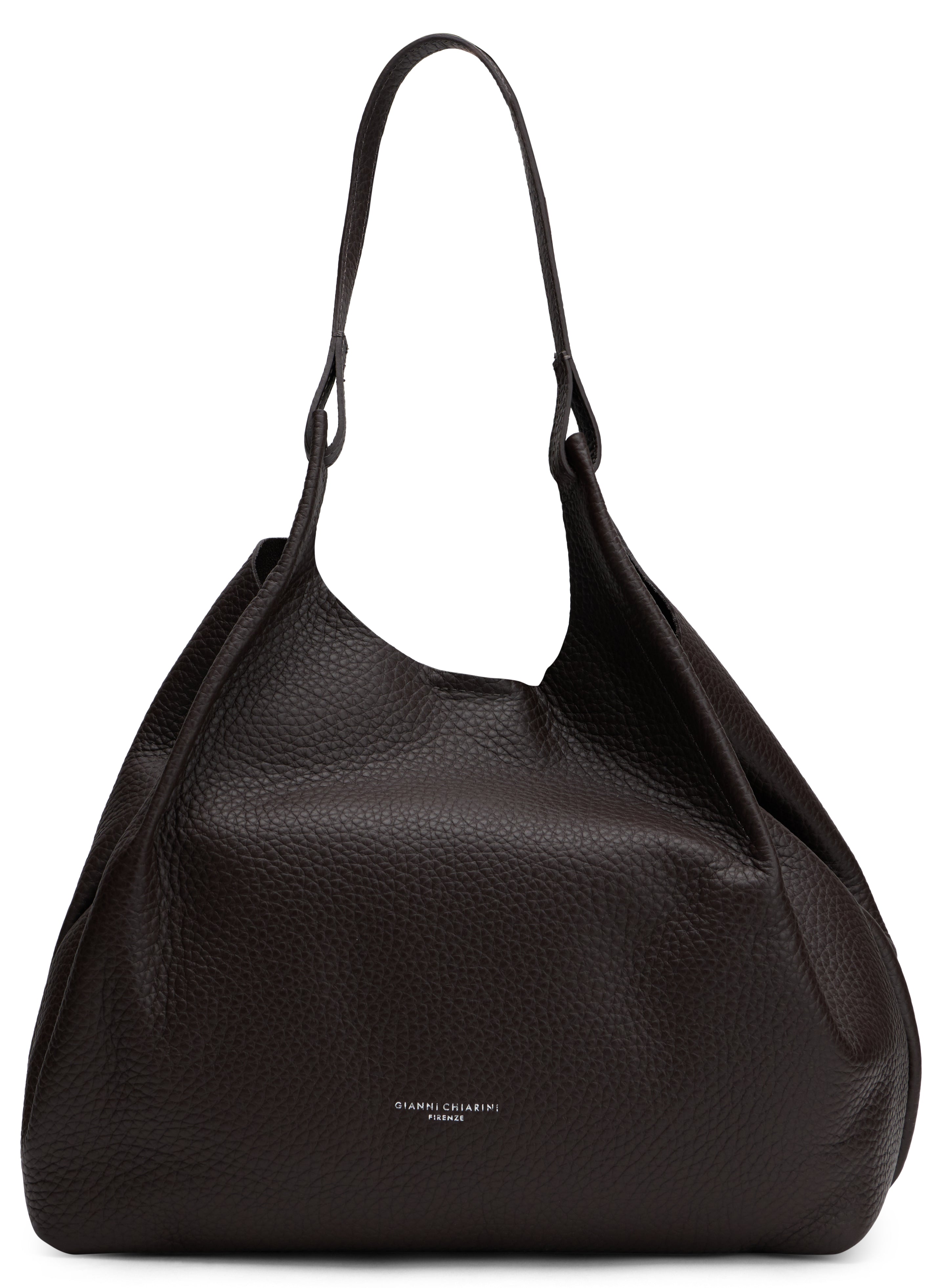Gianni Chiarini Calfskin Shoulder Bag — Black, view 2