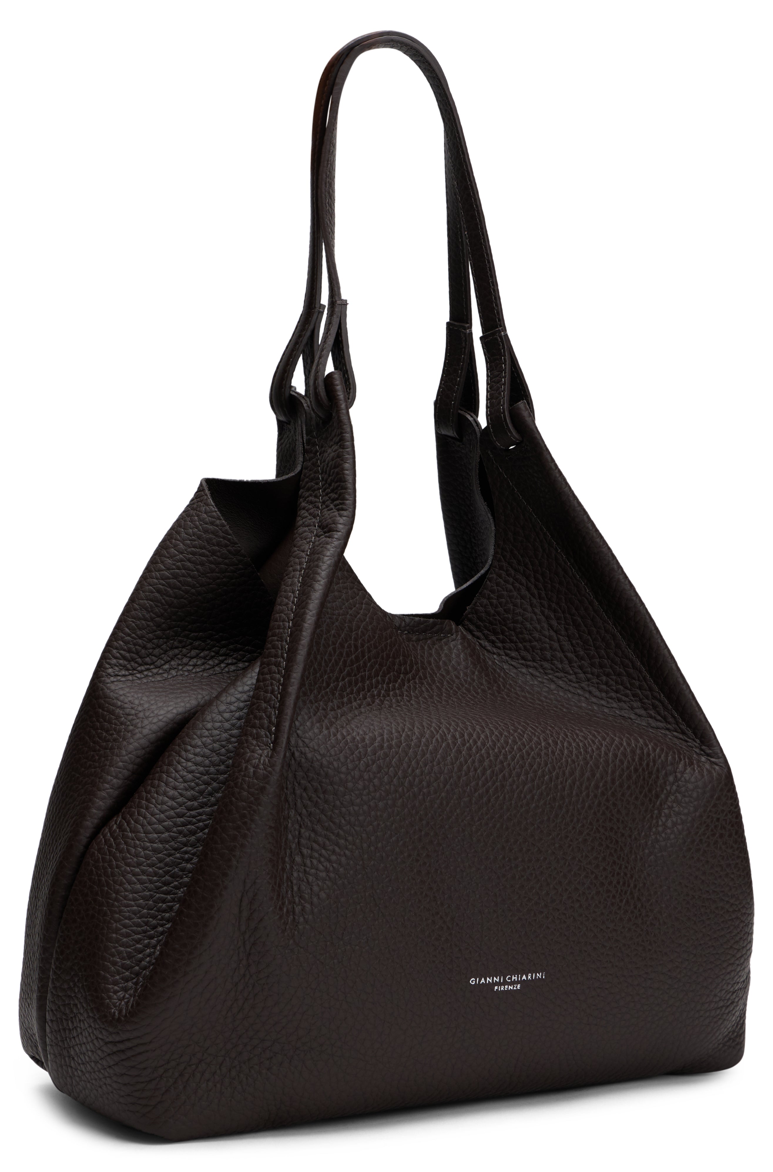 Gianni Chiarini Calfskin Shoulder Bag — Black, view 3