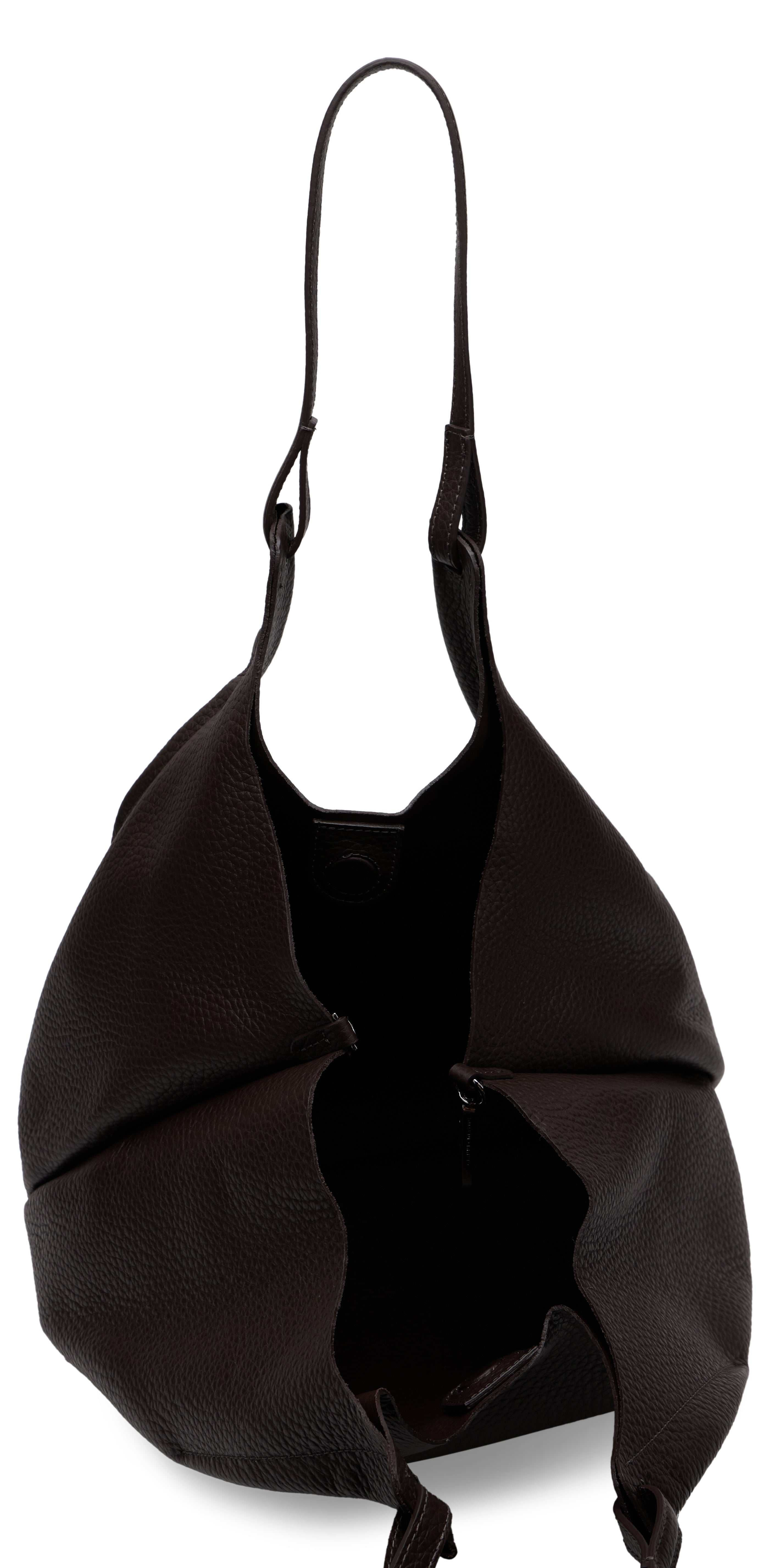 Gianni Chiarini Calfskin Shoulder Bag — Black, view 5