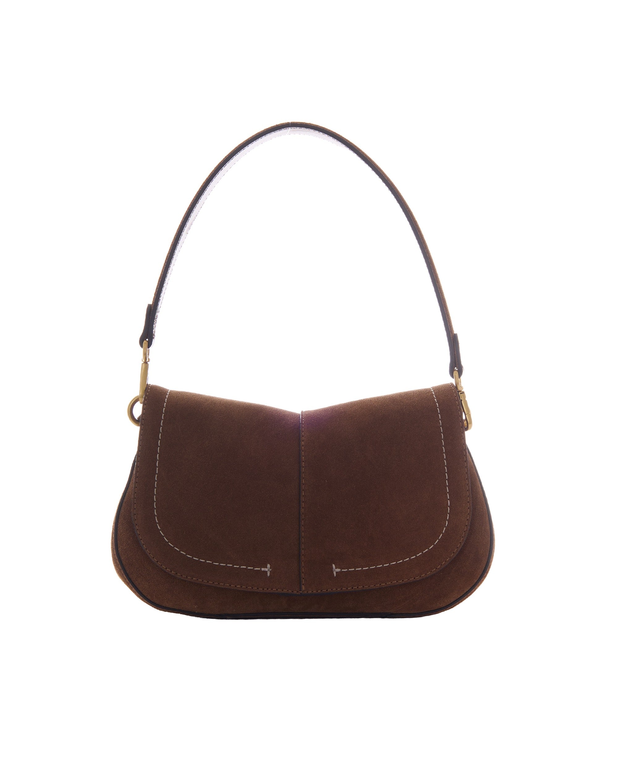 Gianni Chiarini Helena Round Shoulder Bag — Brown by Gianni Chiarini