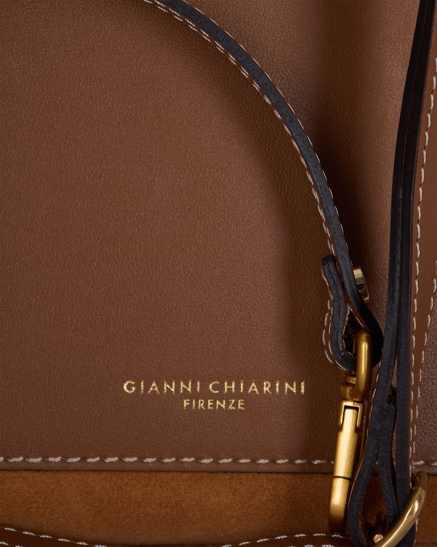 Gianni Chiarini Three Shoulder Bag — Caramel, view 3