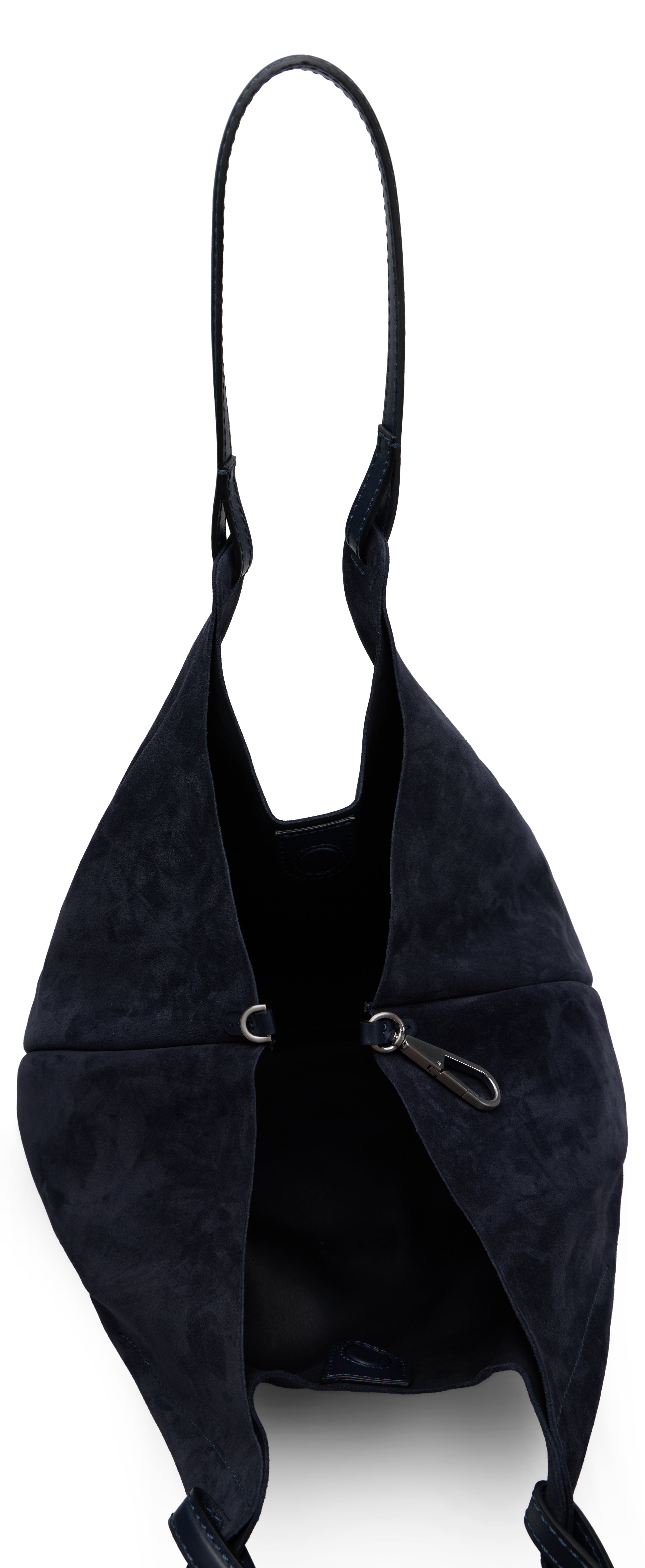 Gianni Chiarini Calfskin Shoulder Bag — Navy, view 4