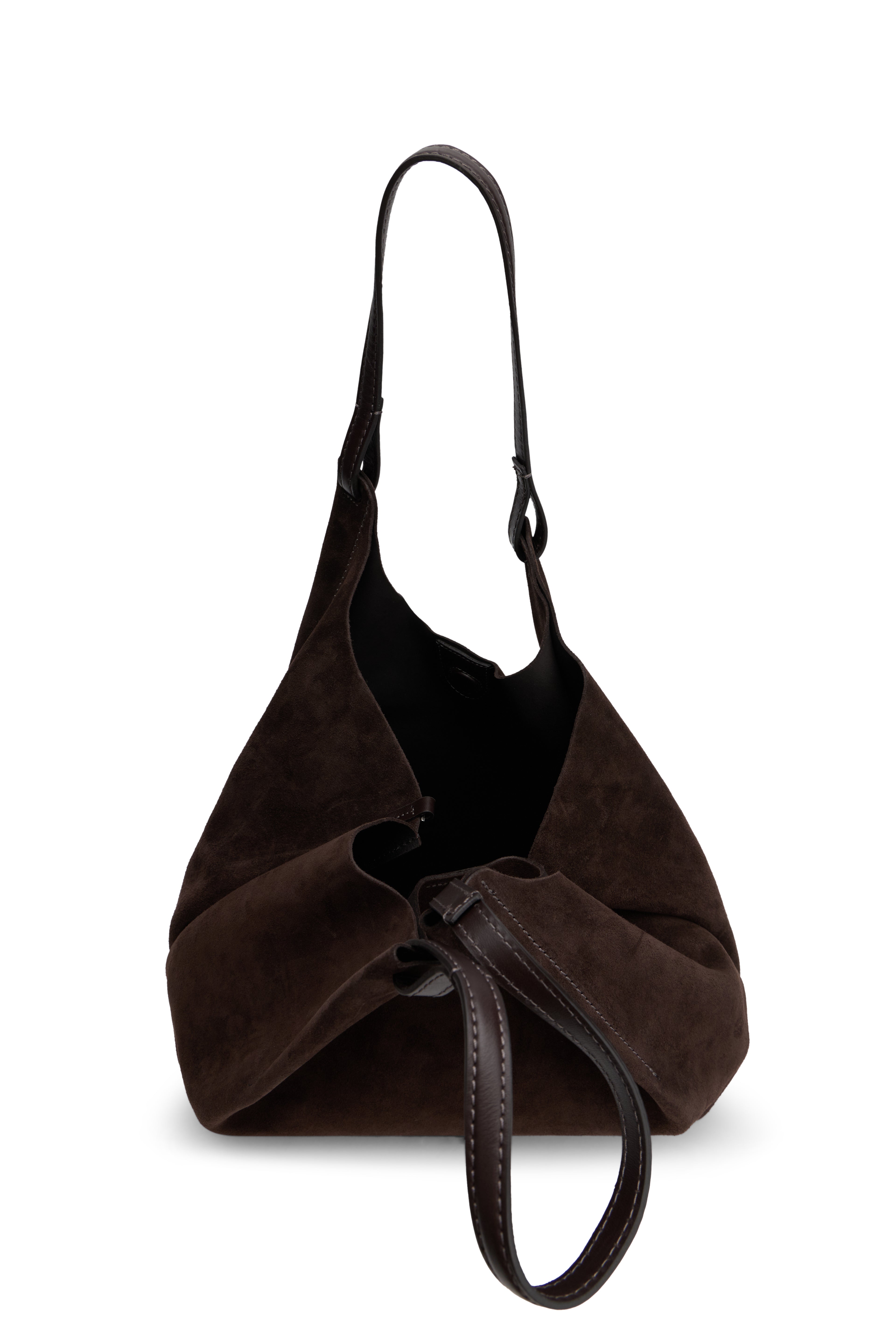 Gianni Chiarini Calfskin with Detachable Pouch Tote Bag — Brown, view 5