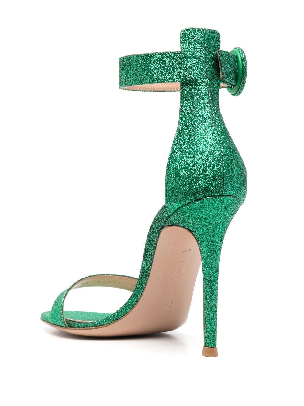 Gianvito Rossi Portofino 105 Heel Sandal — Green, view 2